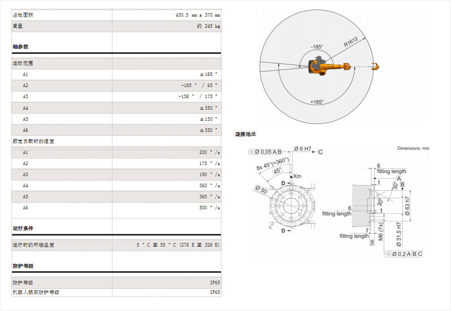 悦川智能机器人KR22-R1610资料说明